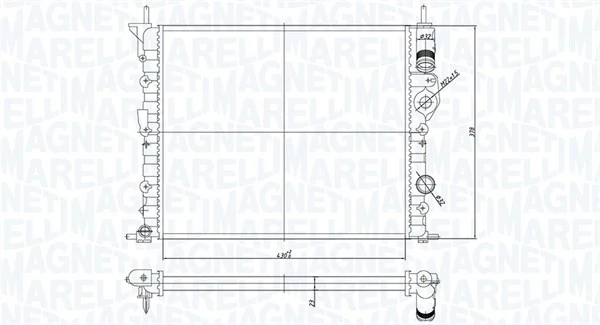 Radiator, engine cooling